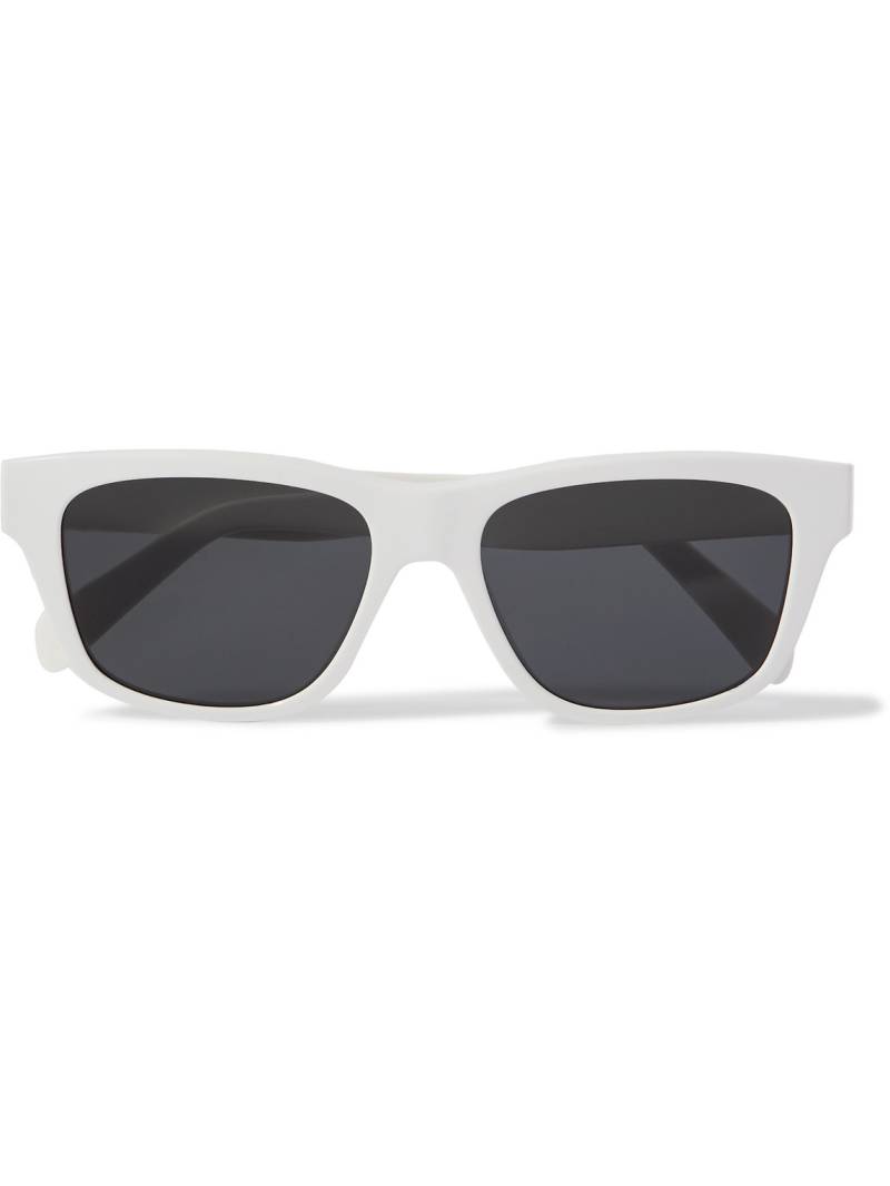 CELINE - CELINE Monochrome 05 D-Frame Acetate Sunglasses - Men - White von CELINE