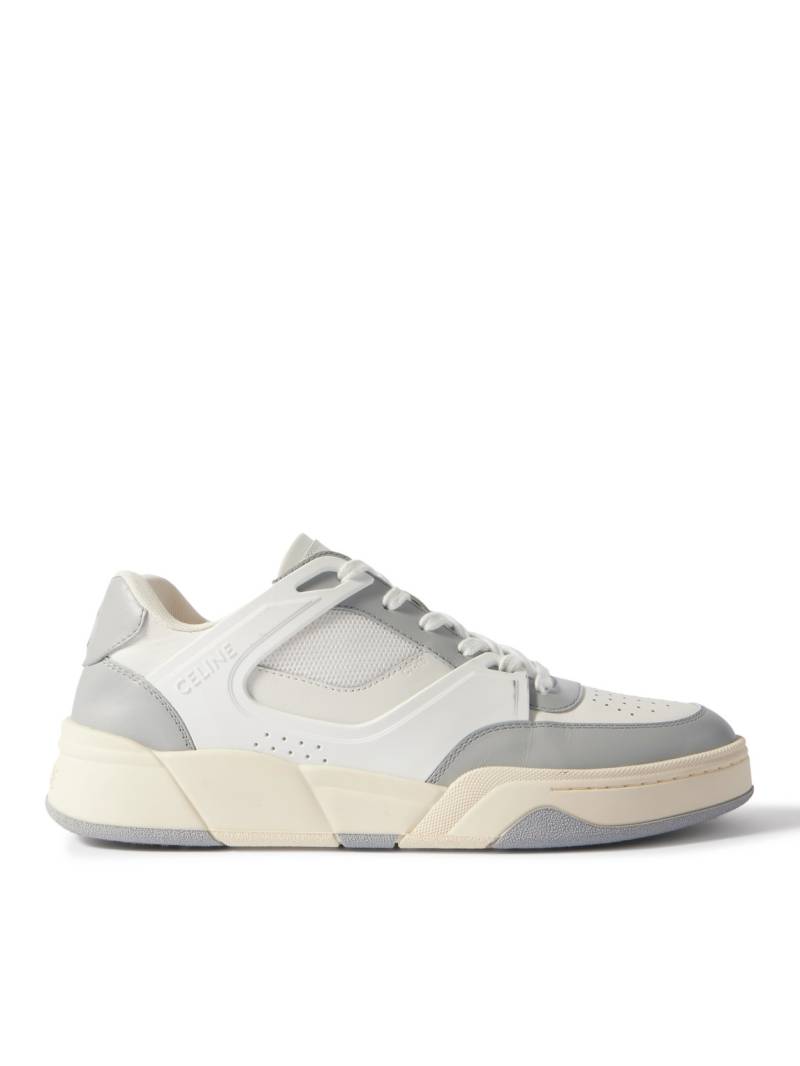 CELINE - CT-09 Leather, Rubber and Mesh Sneakers - Men - Gray - EU 42 von CELINE