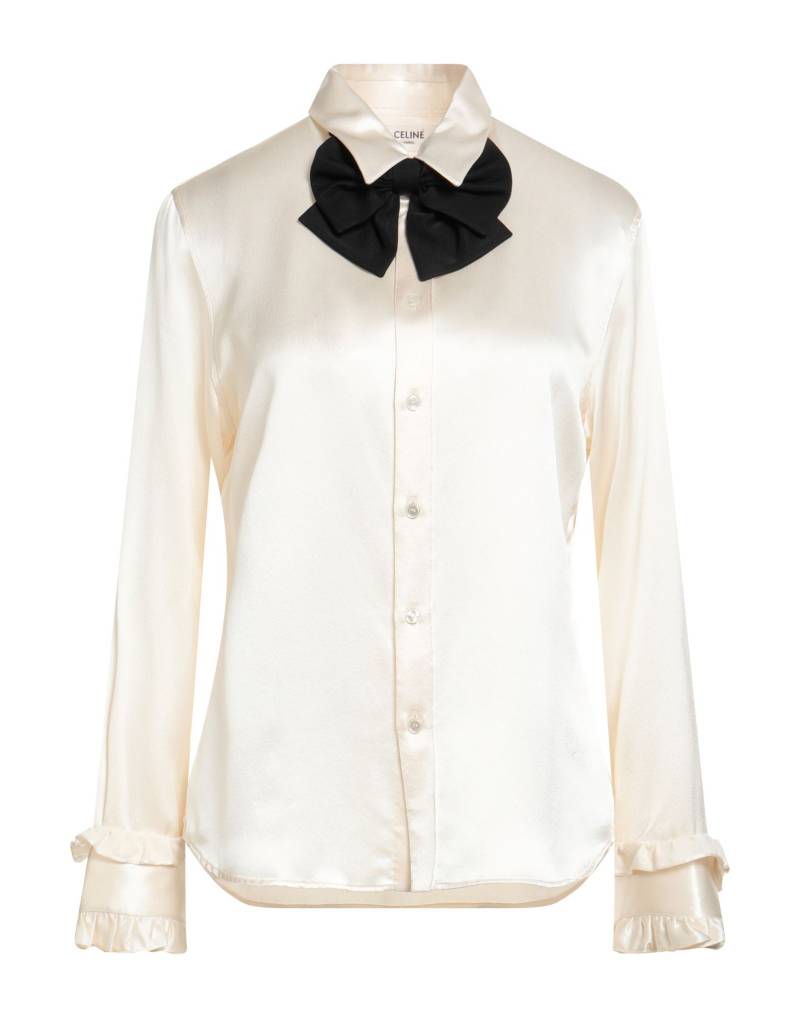 CELINE Hemd Damen Cremeweiß von CELINE