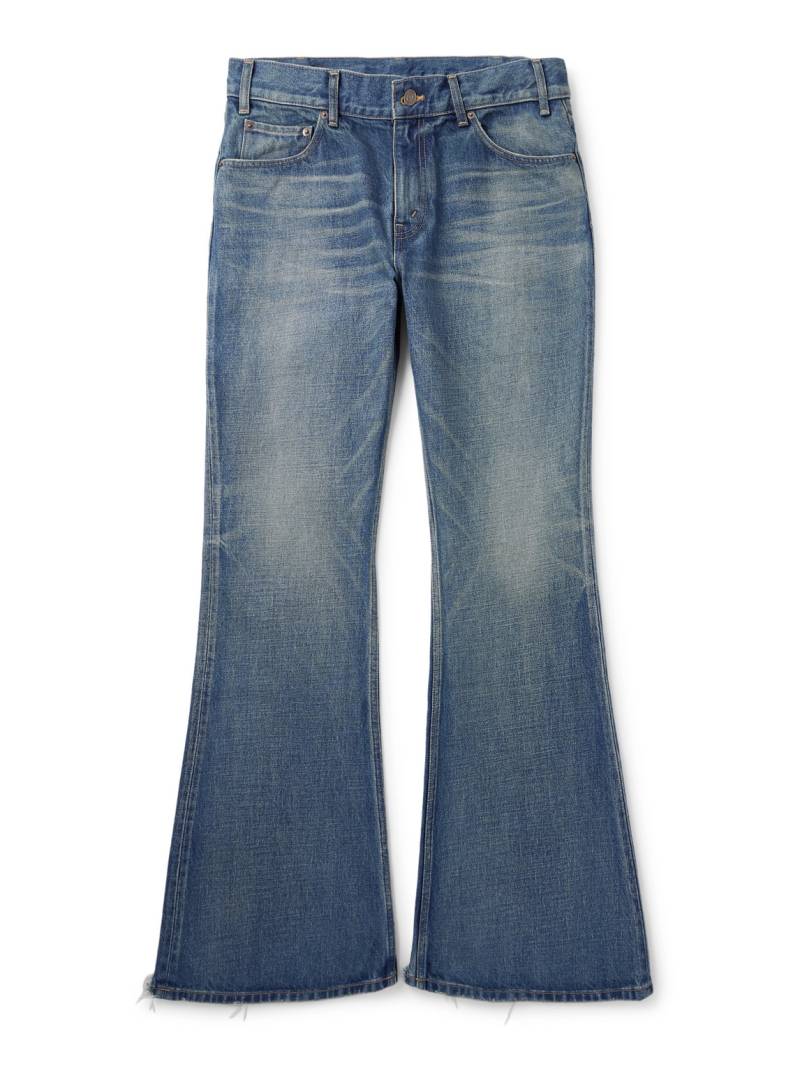 CELINE - Marco Flared Frayed Jeans - Men - Blue - 30 von CELINE