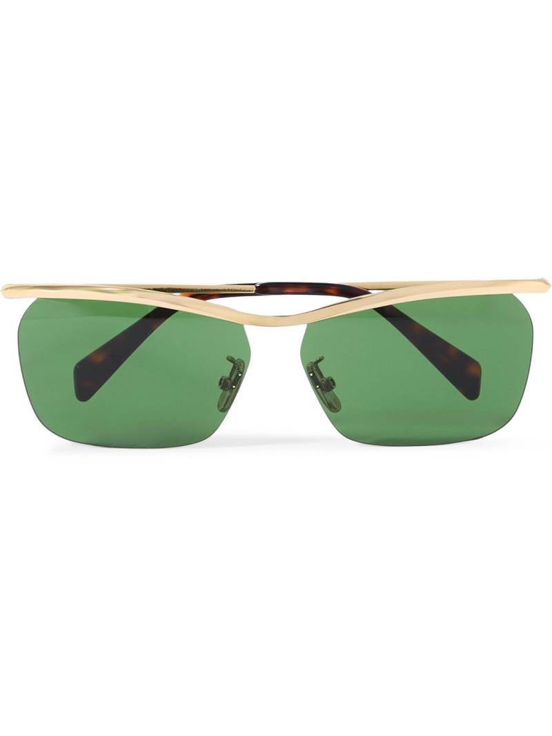 CELINE - Metal Frame 27 D-Frame Gold-Tone Sunglasses - Men - Gold von CELINE