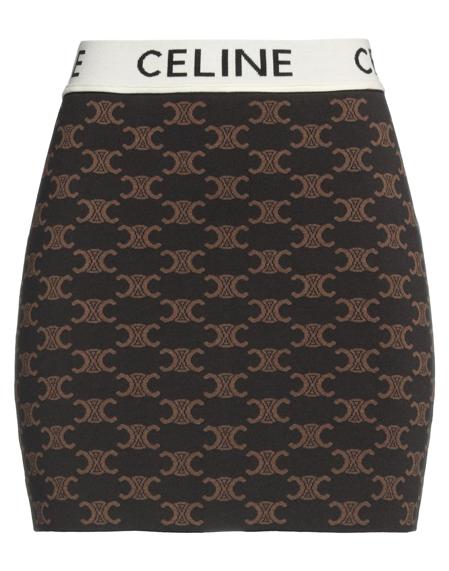 CELINE Minirock Damen Dunkelbraun von CELINE