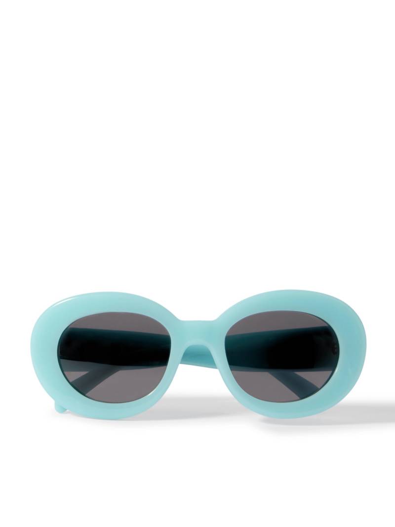 CELINE - Oval-Frame Acetate Sunglasses - Men - Blue von CELINE