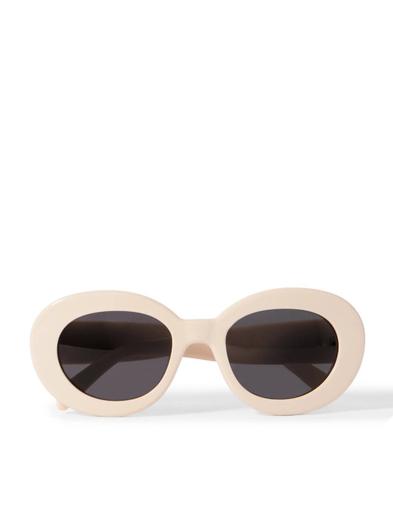 CELINE - Oval-Frame Acetate Sunglasses - Men - Neutrals von CELINE