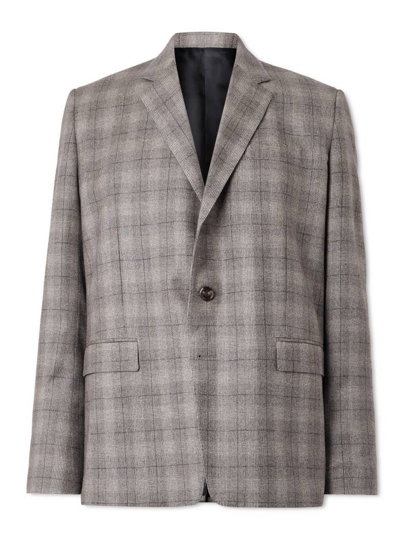CELINE - Prince of Wales Checked Wool and Cashmere-Blend Blazer - Men - Gray - IT 48 von CELINE