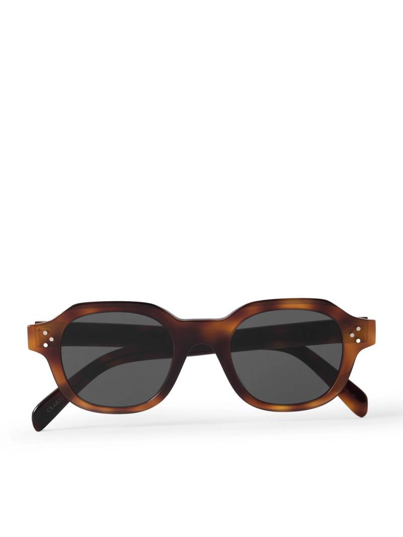 CELINE - Square-Frame Tortoiseshell Acetate Sunglasses - Men - Tortoiseshell von CELINE