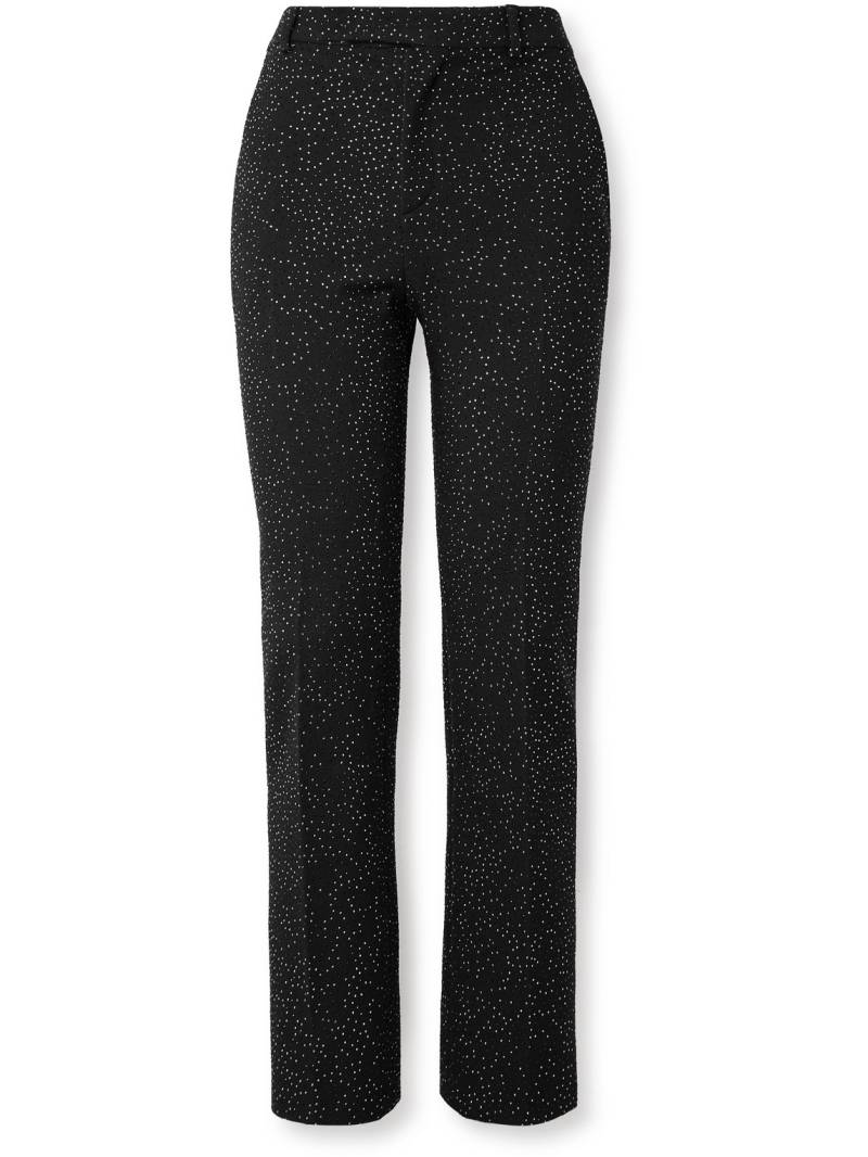 CELINE - Straight-Leg Crystal-Embellished Wool-Twill Suit Trousers - Men - Black - IT 46 von CELINE
