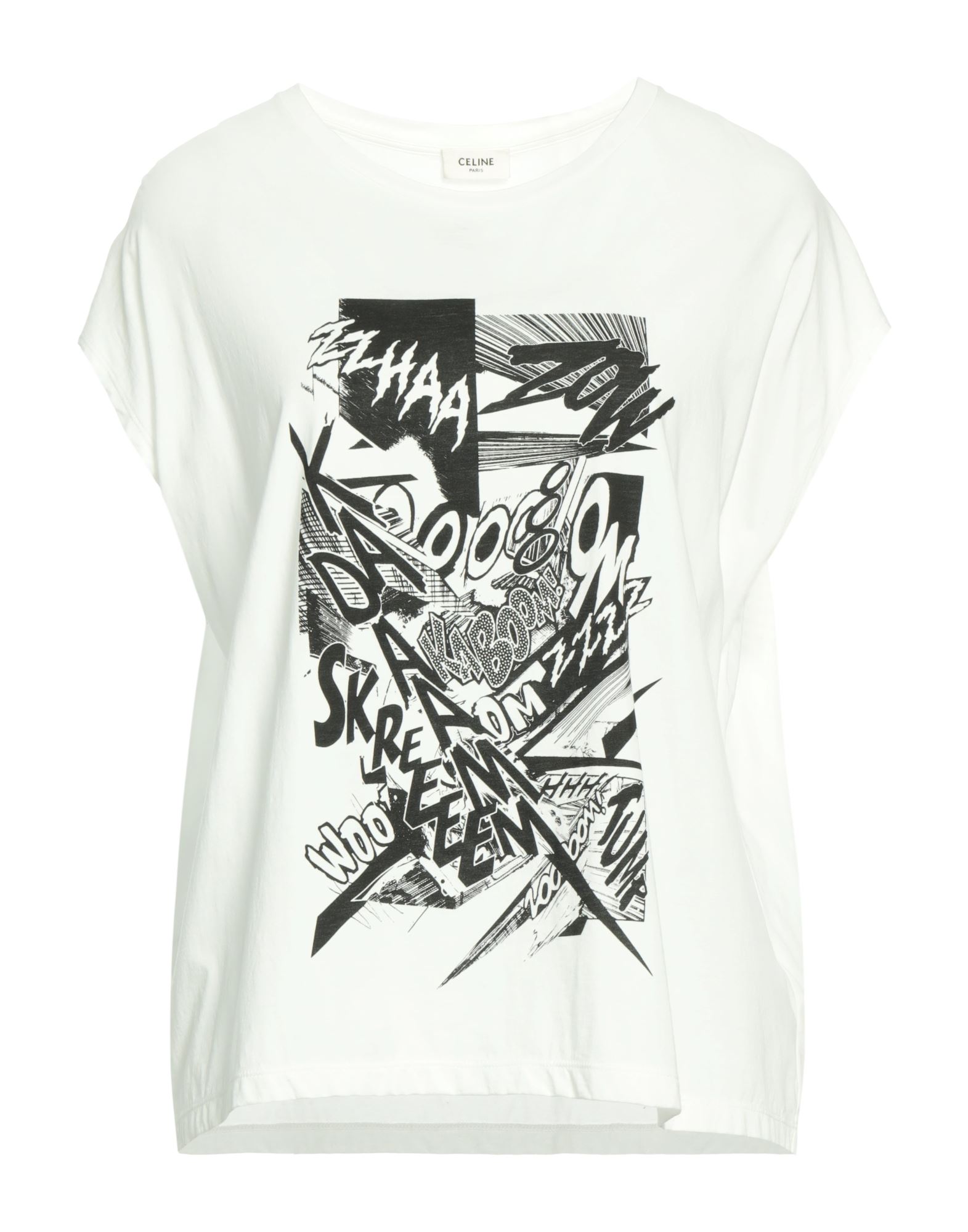 CELINE T-shirts Damen Off white von CELINE