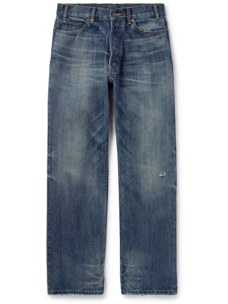 CELINE - Wesley Distressed Straight-Leg Jeans - Men - Blue - UK/US 30 von CELINE
