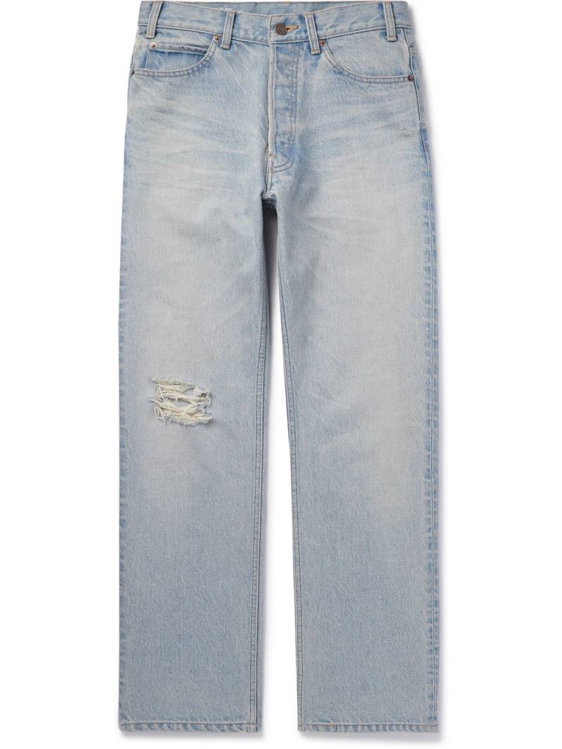 CELINE - Wesley Straight-Leg Distressed Jeans - Men - Blue - UK/US 34 von CELINE