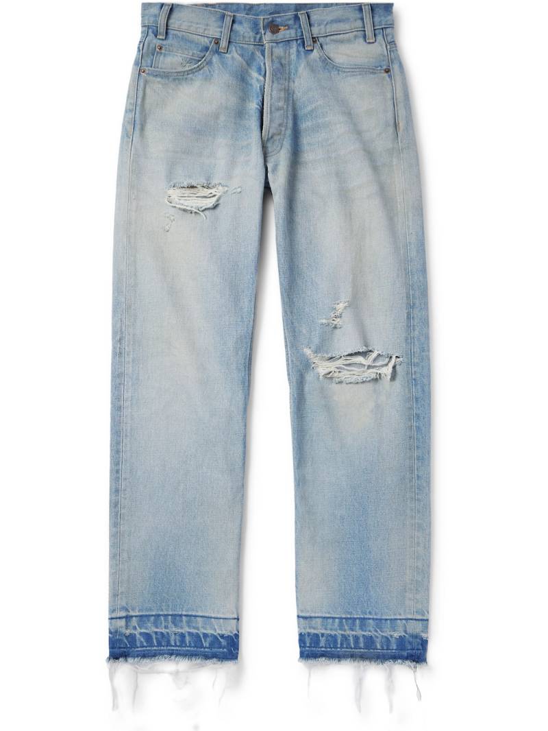 CELINE - Wesley Straight-Leg Distressed Jeans - Men - Blue - UK/US 34 von CELINE