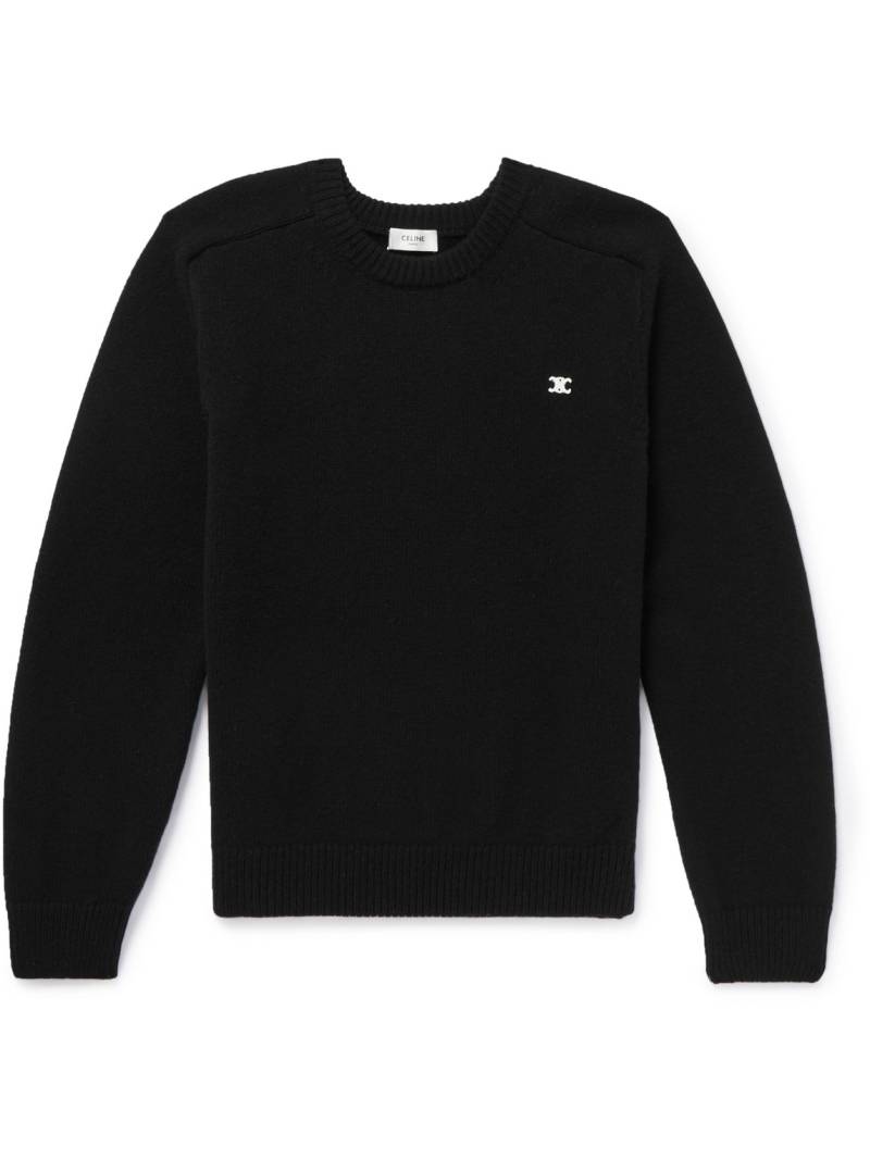CELINE - Wool and Cashmere-Blend Sweater - Men - Black - XL von CELINE