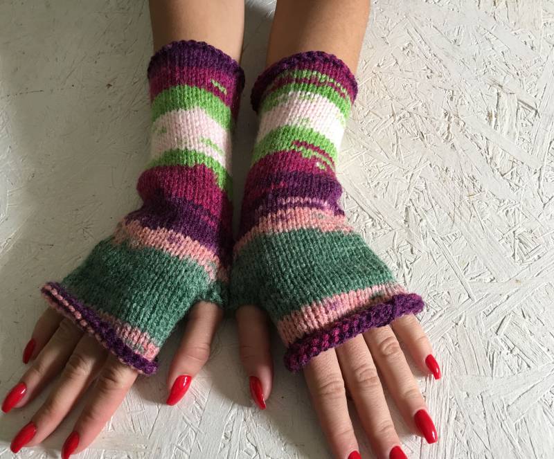 Frauen Geschenk Handschuhe Armstulpen Lange Boho Für von CELINICRAFTS