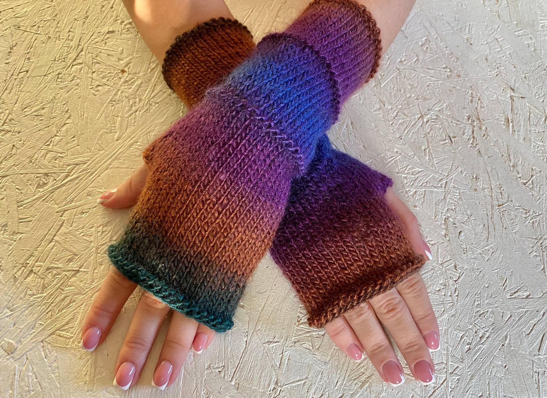 Neue Frauen Geschenk Handschuhe Fingerlose Fäustlinge Lange Armstulpen Boho Handschuh Handgelenk Lange Versandbereit von CELINICRAFTS