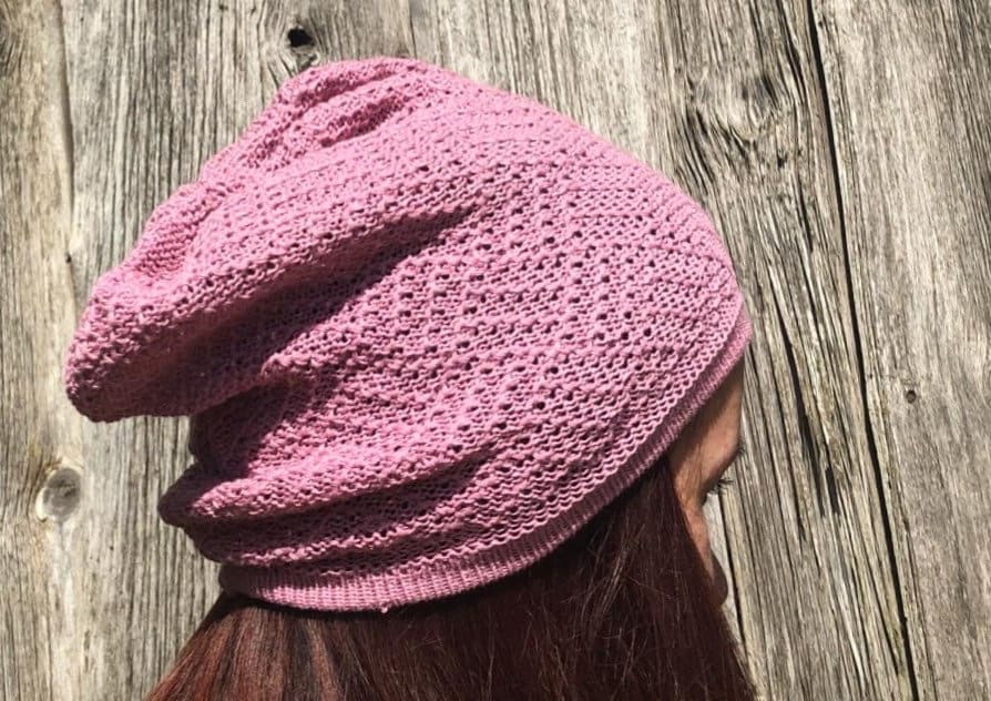 Neue Gestrickte Frauen Sommer Baumwolle Hut, Rosa Slouchy Hut Sonnenhut, Strickmütze, Geschenk Für von CELINICRAFTS