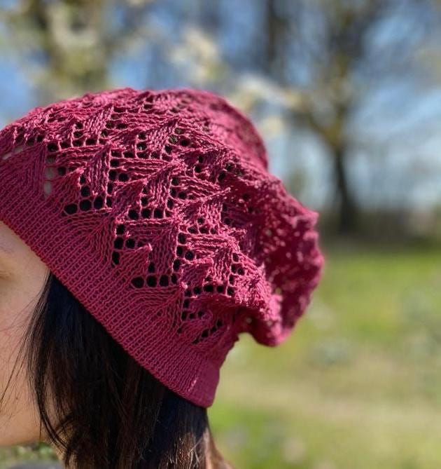 Neue Weinrote Leinen Hut Frauen Sommer Sanguine Slouchy Sonnenhut, Frauenhut Spitzenhut von CELINICRAFTS