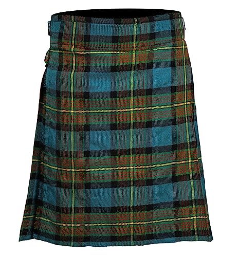 CELTIC PRO Herren-Kilt mit schottischem Schottenkaro, 4,5 m, Highland-Hochzeitskilt – Herren-Kilt mit schottischem Schottenkaro, 4,5 m, Muir, 36 von CELTIC PRO