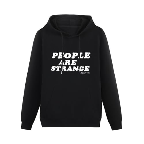 CELeus The Doors People Are Strange Long Sleeve Mens Hoody with Pocket Sweatershirt, Hoodie Size 3XL von CELeus
