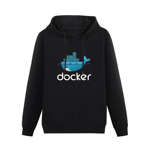 Geek Men Hoody Docker Logo Men's Hooded with Pocket Linux Javascript Computer Rogramming Developer Hoodie Sweatershirt Programmer Coder Coding Tops Size 3XL Geek Men Hoody Docker Logo Men's Hooded with Pocket Linux Javascript Computer Rogramming Developer Hoodie Sweatershirt Programmer Coder Coding Tops Size 3XL von CELeus