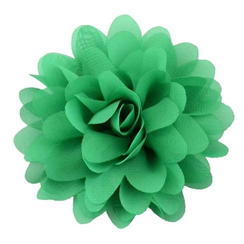 CEMELI 10 * 11 CM 10 stücke Gold Chiffon Tuch Blume Anstecknadel Abzeichen Blume Corsage Satin Blume/rose Anstecknadel Brosche Pin Für Frauen Braut von CEMELI