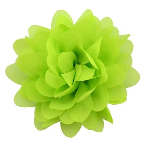 CEMELI 10 * 11 CM 10 stücke Silber Chiffon Tuch Blume Anstecknadel Abzeichen Blume Corsage Satin Blume/rose Anstecknadel Brosche Pin Für Frauen Braut von CEMELI