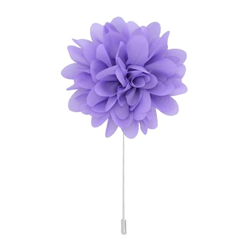 CEMELI 10 * 11 CM 4 stücke Silber Chiffon Tuch Blume Anstecknadel Abzeichen Blume Corsage Satin Blume/rose Anstecknadel Brosche Pin Für Frauen Braut von CEMELI