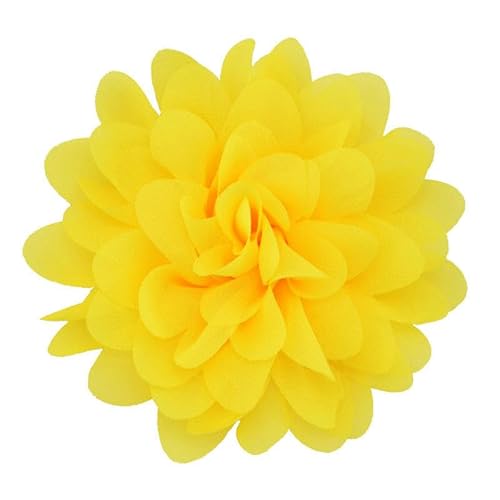 CEMELI 10 * 11 CM 6 stücke Silber Chiffon Tuch Blume Anstecknadel Abzeichen Blume Corsage Satin Blume/rose Anstecknadel Brosche Pin Für Frauen Braut von CEMELI