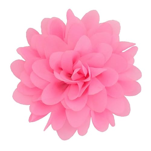 CEMELI 10 * 11 CM 6 stücke Silber Chiffon Tuch Blume Anstecknadel Abzeichen Blume Corsage Satin Blume/rose Anstecknadel Brosche Pin Für Frauen Braut von CEMELI