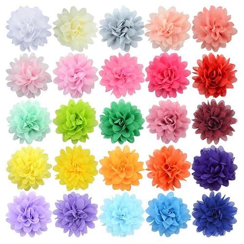 CEMELI 10 * 11 CM 6 stücke Silber Chiffon Tuch Blume Anstecknadel Abzeichen Blume Corsage Satin Blume/rose Anstecknadel Brosche Pin Für Frauen Braut von CEMELI