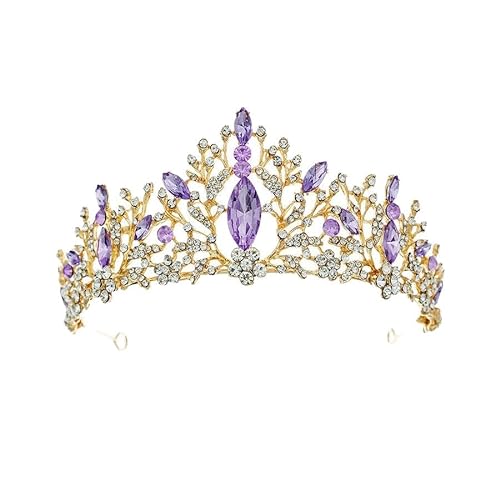 CEMELI 135 * 70mm Barock Kristall Braut Krone Für Hochzeit Tiara Prinzessin Königin Krone Strass Braut Stirnband von CEMELI