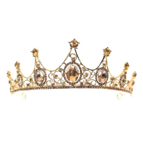 CEMELI 14 * 7CM Barock Kristall Braut Krone Für Hochzeit Tiara Prinzessin Königin Krone Strass Braut Stirnband Für Mädchen frauen von CEMELI