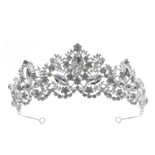 CEMELI 14 * 7CM Barock Kristall Braut Krone Für Hochzeit Tiara Prinzessin Königin Krone Strass Braut Stirnband Für Mädchen frauen von CEMELI