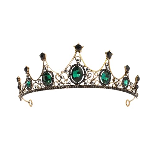 CEMELI 14 * 7CM Barock Kristall Braut Krone Für Hochzeit Tiara Prinzessin Königin Krone Strass Braut Stirnband Für Mädchen frauen von CEMELI