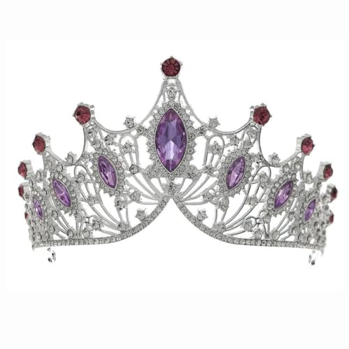 CEMELI 15 * 90mm Retro Barock Kristall Braut Krone Für Hochzeit Tiara Prinzessin Königin Krone Rot Grün Strass braut Stirnband Für Mädchen Frauen von CEMELI