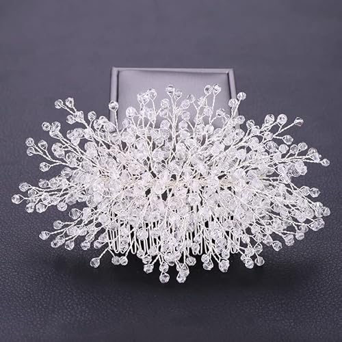 Elegante Perle Kristall Hochzeit Haarkämme Haarschmuck für Braut Blumen Kopfschmuck Frauen Braut Haarschmuck Pins Schmuck von CEMELI