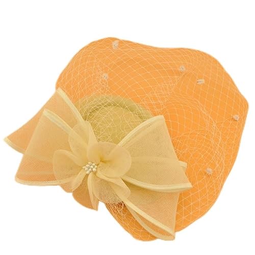 Retro Kopf Schmuck Abendessen Perle Vogelkäfig Schleier für Hochzeit Hut Braut Party Stirnband Haar Mesh von CEMELI