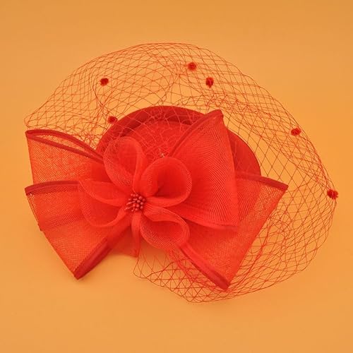 Retro Kopf Schmuck Abendessen Perle Vogelkäfig Schleier für Hochzeit Hut Braut Party Stirnband Haar Mesh von CEMELI