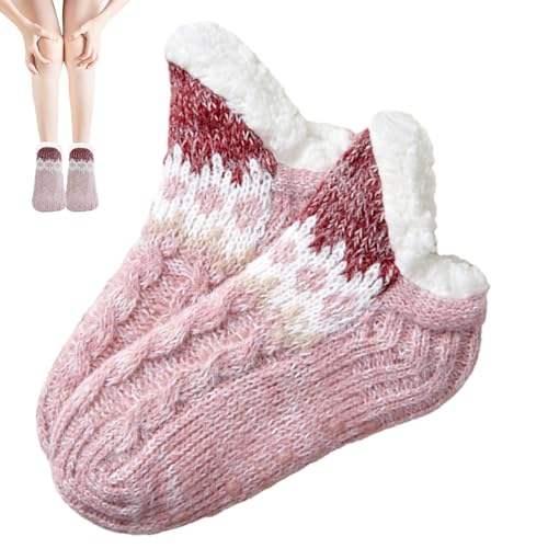 Warme Fuzzy-Socken - Universelle flauschige Lammwollsocken in Einzelgröße,Damenmode für Wohnzimmer, Schlafzimmer, Esszimmer, Arbeitszimmer, Spielzimmer Cemeli von CEMELI