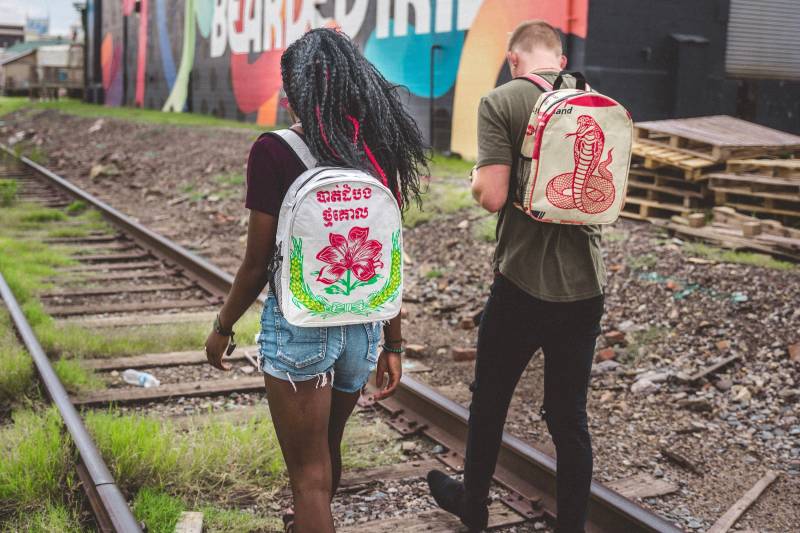 Recycelter Weekender-Rucksack von CEMENT6