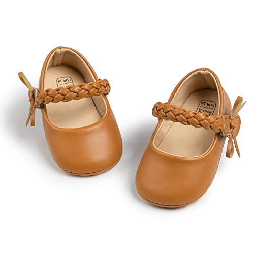 CENCIRILY Baby Mädchen Lauflernschuhe Bowknot Prinzessin Schuhe Neugeborenes Blumen Mary Jane Flats von CENCIRILY