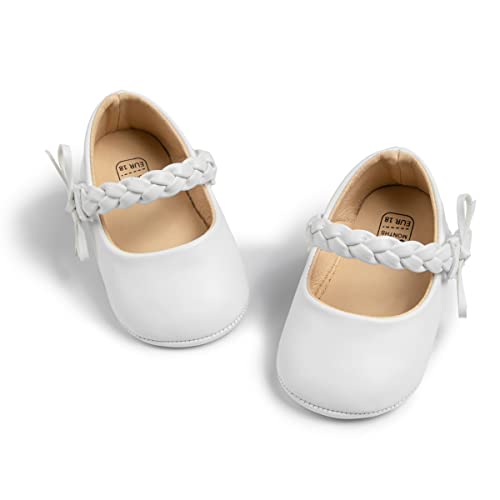 CENCIRILY Baby Mädchen Bowknot Prinzessin Schuhe Neugeborenes Blumen Mary Jane Flats Lauflernschuhe von CENCIRILY