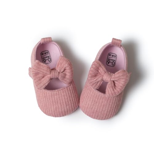 CENCIRILY Baby Mädchen Lauflernschuhe Bowknot Prinzessin Schuhe Neugeborenes Blumen Mary Jane Flats von CENCIRILY