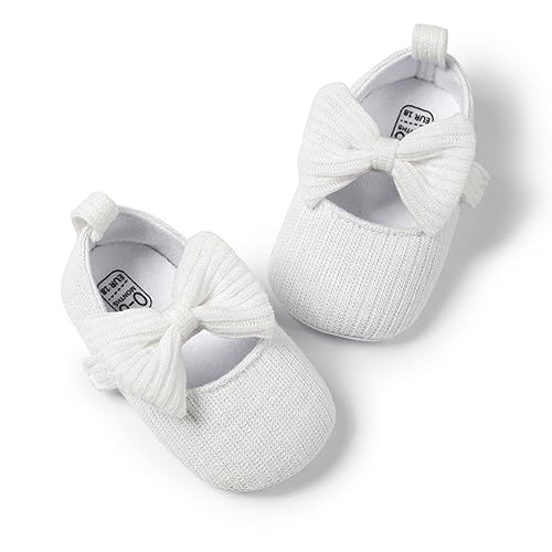 CENCIRILY Baby Mädchen Lauflernschuhe Bowknot Prinzessin Schuhe Neugeborenes Blumen Mary Jane Flats von CENCIRILY