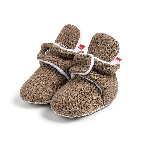 CENCIRILY Neugeborene Jungen Mädchen Schneestiefel Baby Weiche Winterschuhe Niedlich Fleece Socke Krabbelschuhe mit rutschfestem von CENCIRILY