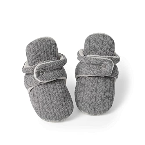 CENCIRILY Neugeborene Jungen Mädchen Schneestiefel Baby Weiche Winterschuhe Niedlich Fleece Socke Krabbelschuhe mit rutschfestem von CENCIRILY