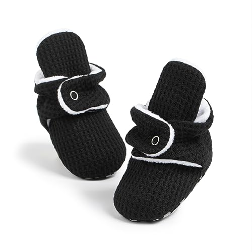 CENCIRILY Neugeborene Jungen Mädchen Stiefel Baby Winterschuhe Weiche Sohle Fleece Socke Krabbelschuhe mit rutschfestem von CENCIRILY