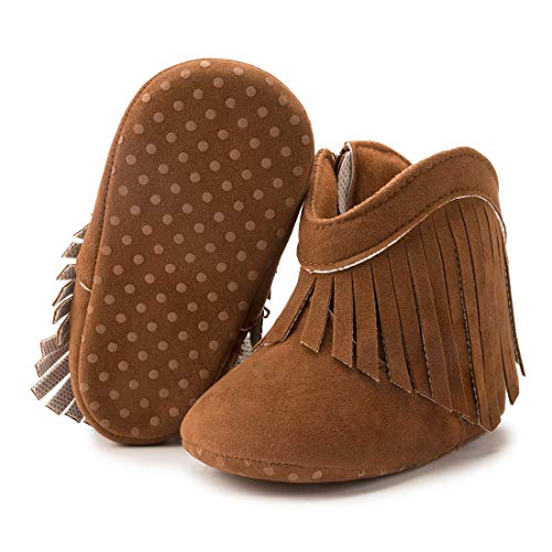 CENCIRILY Neugeborene Jungen Mädchen Stiefel Baby Winterschuhe Weiche Sohle Fleece Socke Krabbelschuhe mit rutschfestem von CENCIRILY