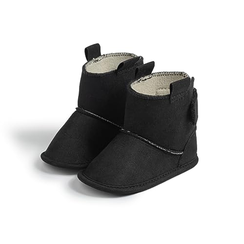 CENCIRILY Neugeborene Jungen Mädchen Schneestiefel Baby Weiche Winterschuhe Niedlich Fleece Socke Krabbelschuhe mit rutschfestem von CENCIRILY