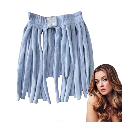 Heatless Curling Rod Stirnband, 2-in-1 Trockenhaarkappen, Stirnband – -Styling-Werkzeug, weicher hitzeloser Lockenwickler, Lockenwickler zum Schlafen für Frauen, langes Haar und Mädchen Cenmoo von CENMOO