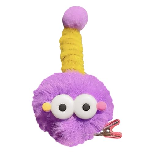 Niedliche Plüsch-Haarnadel, flauschige Plüsch-Haarspangen, bunte weibliche Kopfbedeckung, bunte flauschige Plüsch-Haarspangen für Ehefrau, Mädchen, Mutter von CENMOO